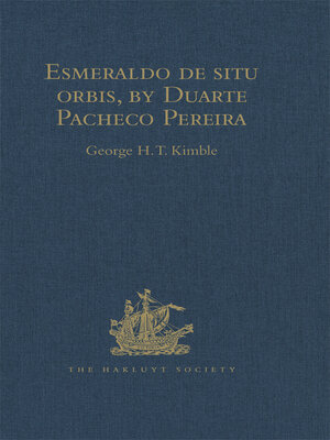 cover image of Esmeraldo de situ orbis, by Duarte Pacheco Pereira